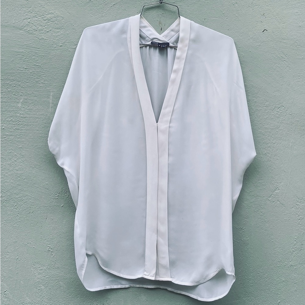 Vince off white silk blouse. Size Small.